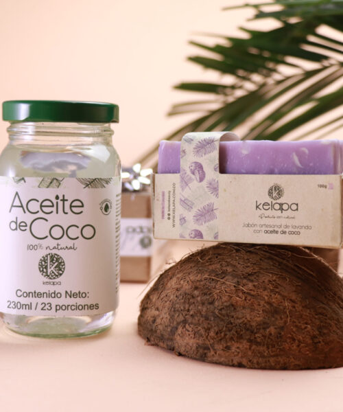 Kit 4 (Aceite de Coco, Jabon artesanal)