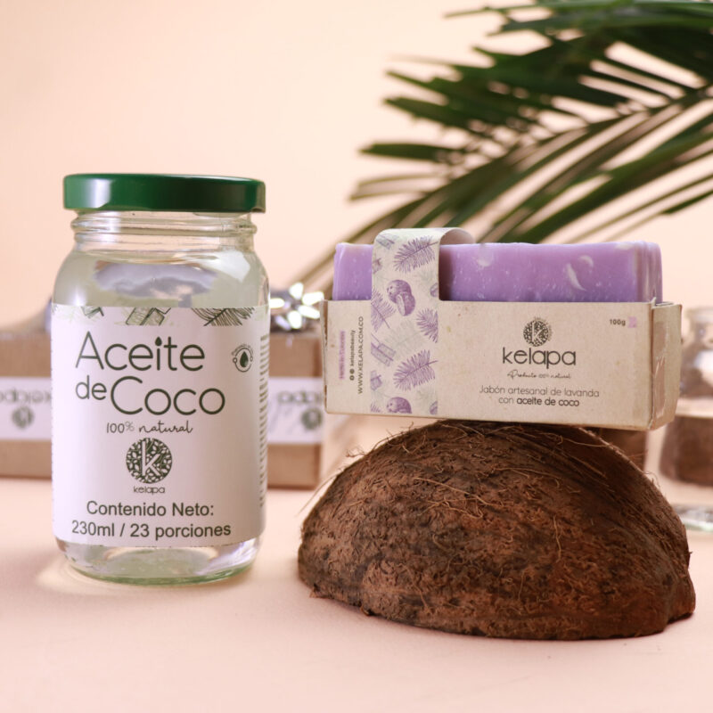 Kit 4 (Aceite de Coco, Jabon artesanal)