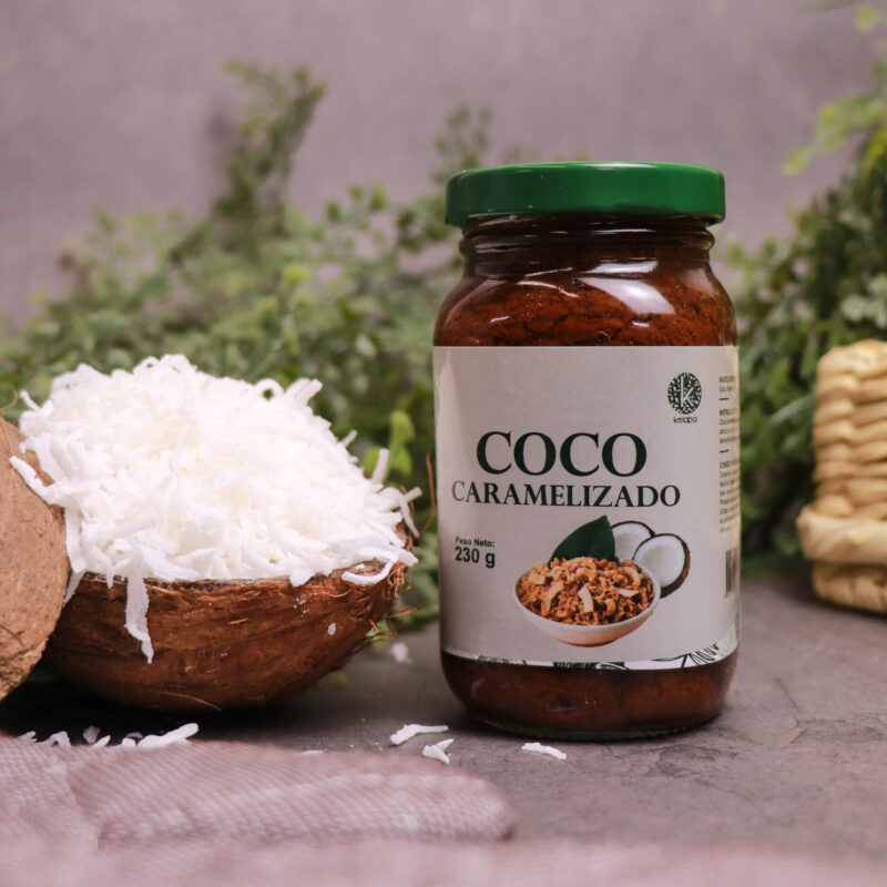 Coco caramelizado de 15 kilos en adelante