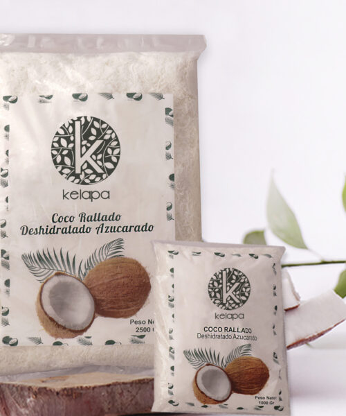 Coco Rallado deshidratado Azucarado. Bulto x 25 K